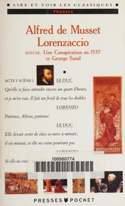 Cover of Lorenzaccio by Alfred de Musset