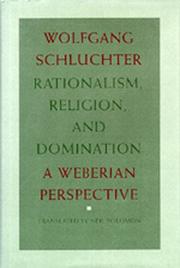 Front cover of Rationalism, religion, and domination by Wolfgang Schluchter