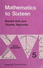 Front cover of Mathematics to sixteen by R. L. Bolt