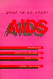 Cover of What to do about AIDS by Leon McKusick