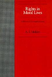 Front cover of Rights in morallives by A. I. Melden