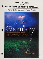 Front cover of Study Guide and Selected Solutions Manual for Chemistry by Karen C. Timberlake