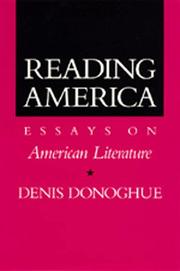 Cover of Reading America by Denis Donoghue