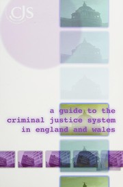 Front cover of A guide to the criminal justice system in England and Wales by Becca Chapman