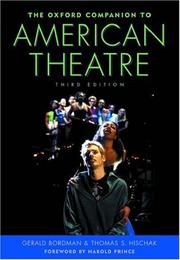 Front cover of The Oxford companion to American theatre by Gerald Martin Bordman