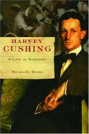 Cover of Harvey Cushing by Michael Bliss