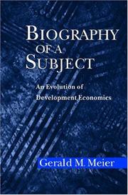 Cover of Biography of a Subject by Gerald M. Meier