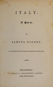 Front cover of Italy by Samuel Rogers