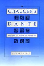 Cover of Chaucer's Dante by Richard Neuse