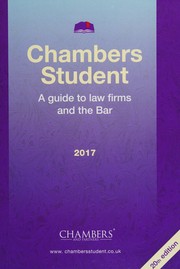 Cover of Chambers student by Antony Cooke