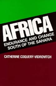 Front cover of Afrique noire by Catherine Coquery-Vidrovitch