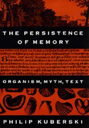 Front cover of The persistence of memory by Philip Kuberski