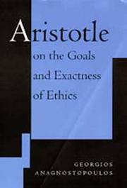 Cover of Aristotle on the goals and exactness of ethics by Georgios Anagnostopoulos