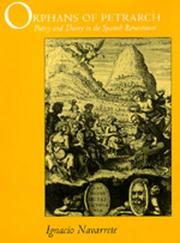Front cover of Orphans of Petrarch by Ignacio Enrique Navarrete