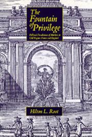 Front cover of The fountain of privilege by Hilton L. Root