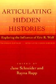 Cover of Articulating hidden histories by Rayna Rapp
