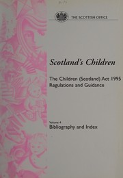 Front cover of Bibliography and index by Great Britain. Scottish Office. Social Work Services Group