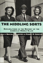 Cover of The middling sorts by Burton J. Bledstein