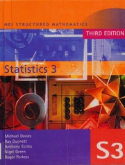 Cover of Statistics 3 by Anthony Eccles