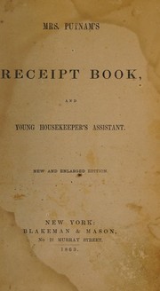 Front cover of Mrs. Putnam's receipt book and young housekeeper's assistant by Putnam, E. Mrs