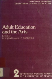 Front cover of Adult education and the arts by David D. J. Jones