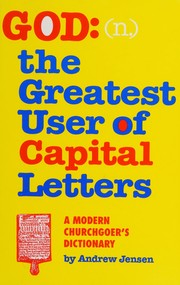 Front cover of God: (n.) the greatest user of capital letters by Andrew Jensen