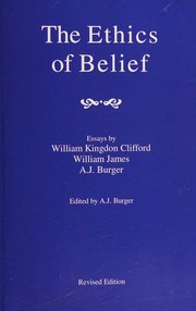 Front cover of The ethics of belief by William Kingdon Clifford