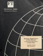Front cover of Business applications of the internet by Andrew Parker
