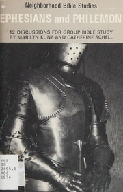 Front cover of A study of Ephesians and Philemon by Marilyn Kunz