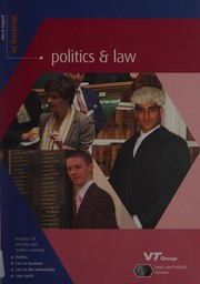 Front cover of Working in politics & law by VT Lifeskills