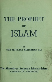 Front cover of The prophet of Islam by Mohamed Ali