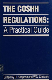 Cover of The COSHH regulations by Diana Simpson