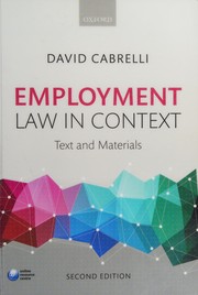 Cover of Employment Law in Context by David Cabrelli