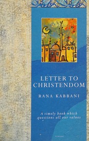 Cover of Letter to Christendom by Rana Kabbani