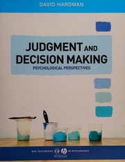 Front cover of Judgment and Decision Making (Bps Textbooks in Psychology) by David Hardman