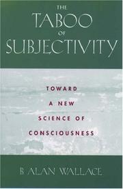 Front cover of The Taboo of Subjectivity by B. Alan Wallace
