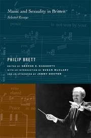 Front cover of Music and Sexuality in Britten by Philip Brett