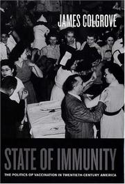 Front cover of State of Immunity by James Colgrove