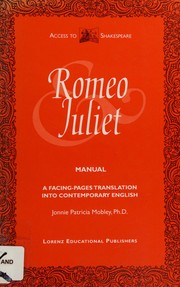 Cover of The Tragedy of Romeo and Juliet by Jonnie Patricia Mobley