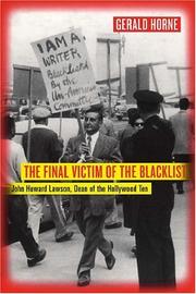 Front cover of The Final Victim of the Blacklist by Gerald Horne