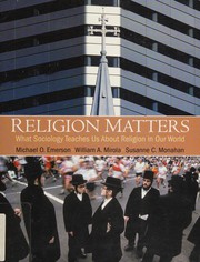 Cover of Religion matters by Michael O. Emerson