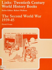 Cover of The Second World War, 1939-45 by David Evans