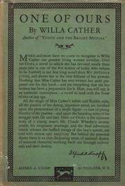 Front cover of One of Ours by Willa Cather