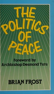 Front cover of The Politics of Peace by Brian Frost