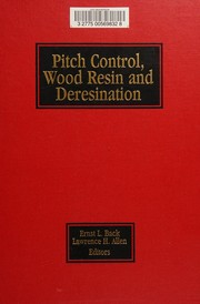 Front cover of Pitch control, wood resin and deresination by Ernst L. Back