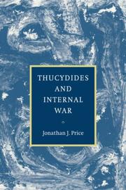 Cover of Thucydides and Internal War by Jonathan J. Price