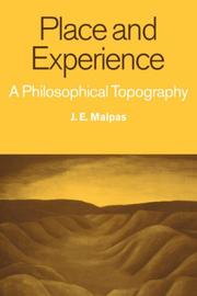 Cover of Place and Experience by Jeff Malpas