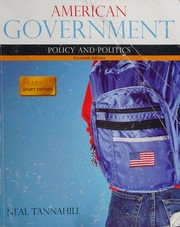 Cover of American government by Neal R. Tannahill