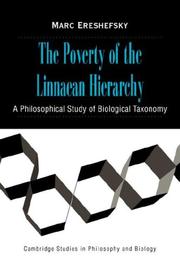 Front cover of The Poverty of the Linnaean Hierarchy by Marc Ereshefsky