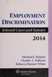 Front cover of Employment Discrimination by Michael J. Zimmer
